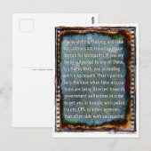 Briefkaart van onjuiste beschuldigingen (Voorkant / Achterkant)