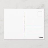 Briefkaart van onjuiste beschuldigingen (Achterkant)