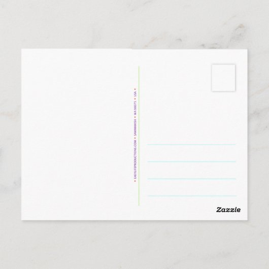 Briefkaart van onjuiste beschuldigingen (Achterkant)