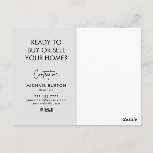 briefkaart van onroerend goed (Achterkant)