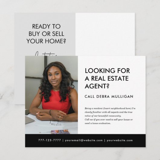 briefkaart van onroerend goed (Voorkant / Achterkant)