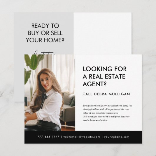 briefkaart van onroerend goed (Voorkant / Achterkant)