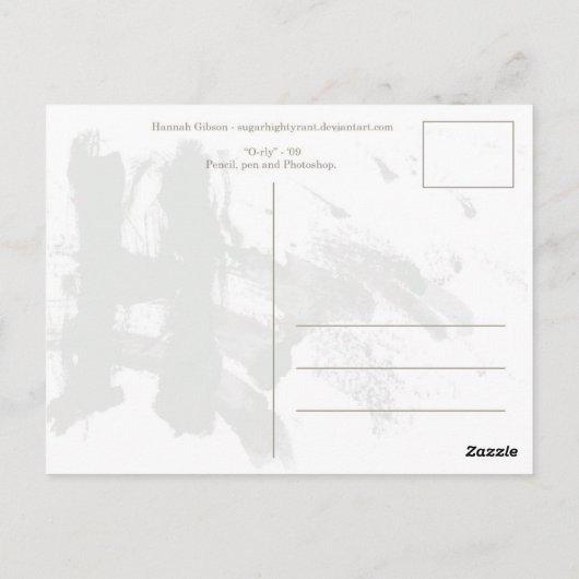 Briefkaart van O'Orly (Achterkant)