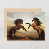 briefkaart van opfokpaarden (Voorkant / Achterkant)