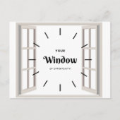 Briefkaart van opportuniteit (Voorkant)