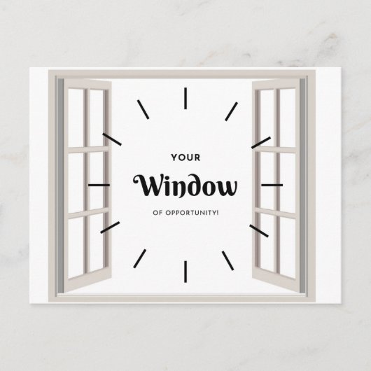 Briefkaart van opportuniteit (Voorkant)