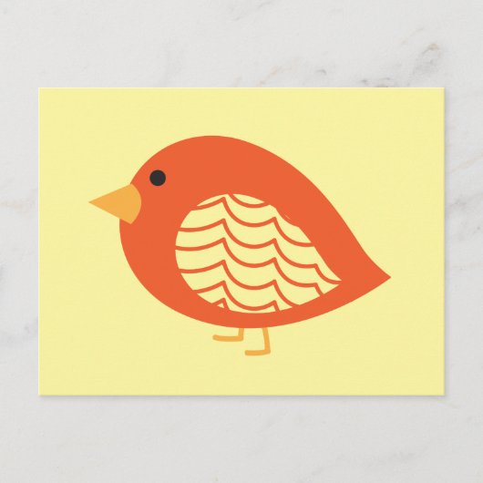 briefkaart van Oranje vogelgriep (Voorkant)