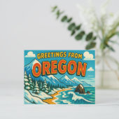 BRIEFKAART VAN OREGON (Staand voorkant)