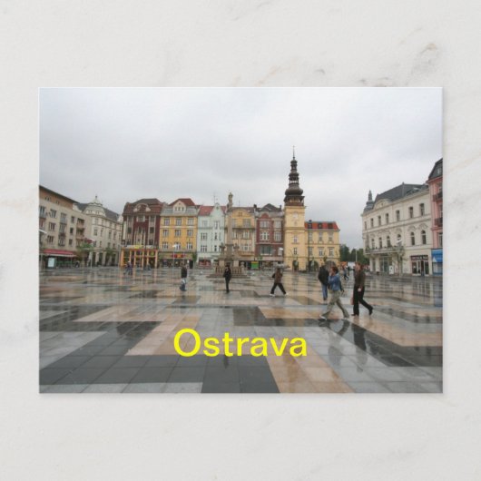 Briefkaart van Ostrava (Voorkant)