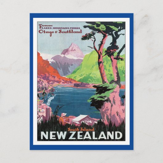  Briefkaart van Otago Nieuw-Zeeland (Voorkant)
