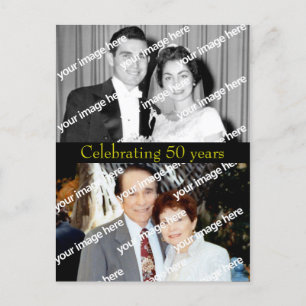 Briefkaart van oud en Cadeau Golden Jubileum