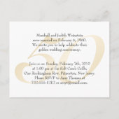 Briefkaart van oud en Cadeau Golden Jubileum (Achterkant)