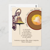 Briefkaart van oude puimsteen van de mengeling (Voorkant / Achterkant)