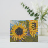 Briefkaart van paardenbloem (Staand voorkant)