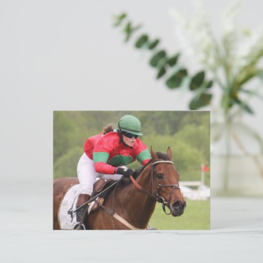 Briefkaart van paardenras (Staand voorkant)