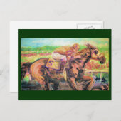 Briefkaart van paardenras (Voorkant / Achterkant)