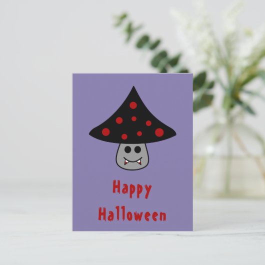 Briefkaart van paddenstoel (Staand voorkant)