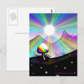 Briefkaart van paddenstoel-fantasie (Voorkant / Achterkant)