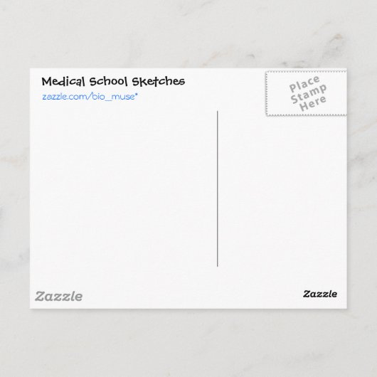 Briefkaart van paddenstoelen en blikjes (Achterkant)