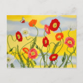 Briefkaart van papaver (Voorkant)
