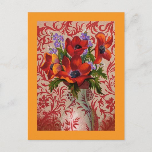 Briefkaart van papaver (Voorkant)