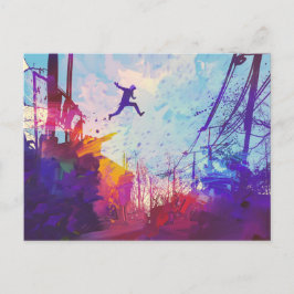 Briefkaart van Parkour Urban Free Runery Stationer