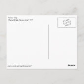 Briefkaart van Parrot Tulip (Achterkant)