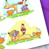 Briefkaart van Partner Yoga door Nicole Janes