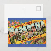 Briefkaart van Pasadena Ca. (Voorkant / Achterkant)