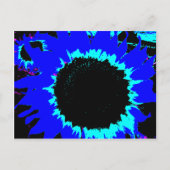 Briefkaart van Patsy en Mandy Blue Sunflower (Voorkant)