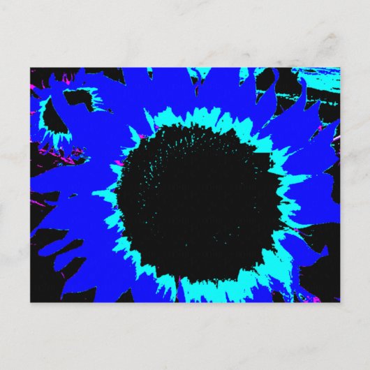 Briefkaart van Patsy en Mandy Blue Sunflower (Voorkant)