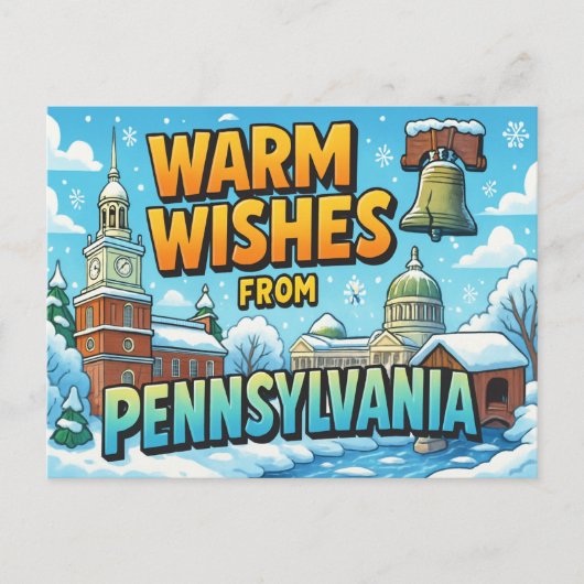 BRIEFKAART VAN PENNSYLVANIA (Voorkant)