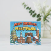 BRIEFKAART VAN PENNSYLVANIA (Staand voorkant)