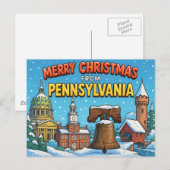BRIEFKAART VAN PENNSYLVANIA (Voorkant / Achterkant)