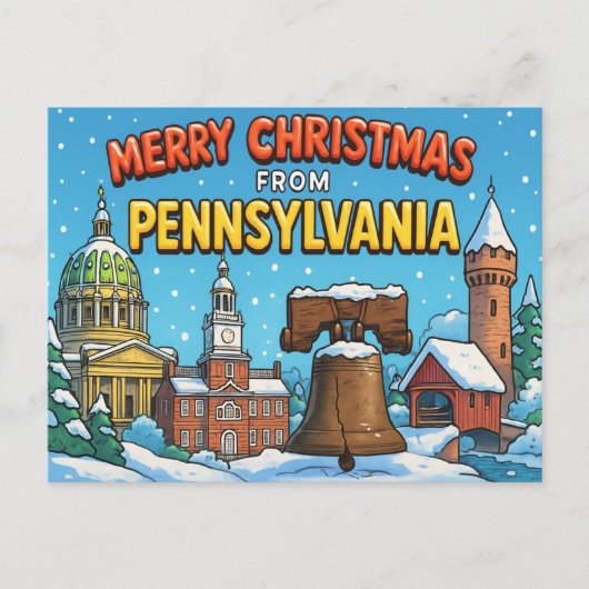 BRIEFKAART VAN PENNSYLVANIA (Voorkant)