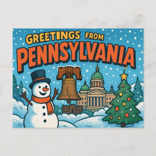 BRIEFKAART VAN PENNSYLVANIA (Voorkant)