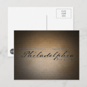 Briefkaart van Philadelphia (Voorkant / Achterkant)