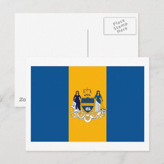 Briefkaart van Philadelphia (Voorkant / Achterkant)
