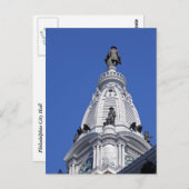 Briefkaart van Philadelphia City Hall (Voorkant / Achterkant)
