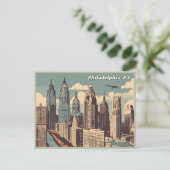 Briefkaart van Philadelphia, Pennsylvania (Staand voorkant)