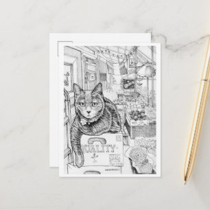 Briefkaart van Philly Cat op 9th Street