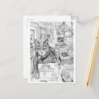 Briefkaart van Philly Cat op 9th Street