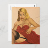  Briefkaart van Pin Up (Voorkant / Achterkant)