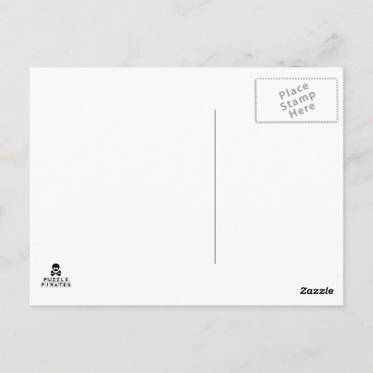 Briefkaart van Pirate en Crab (Achterkant)