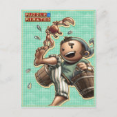 Briefkaart van Pirate en Crab (Voorkant)