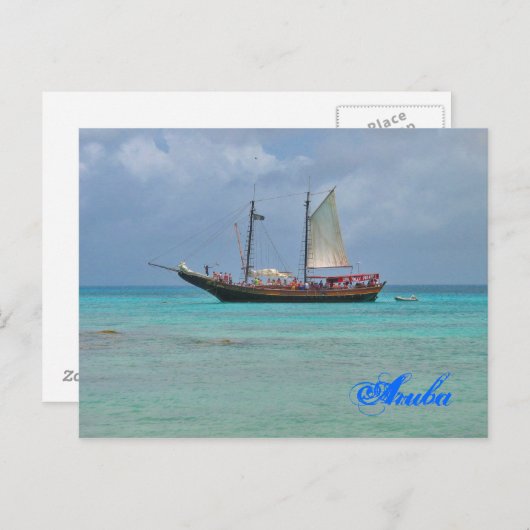 Briefkaart van Pirate Ship Aruba (Voorkant / Achterkant)