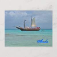 Briefkaart van Pirate Ship Aruba