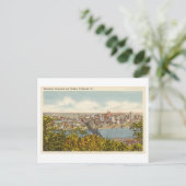  Briefkaart van Pittsburgh Skyline (Staand voorkant)