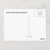 Briefkaart van Plum Island (Achterkant)