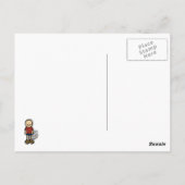 briefkaart van poederpufjes. (Achterkant)